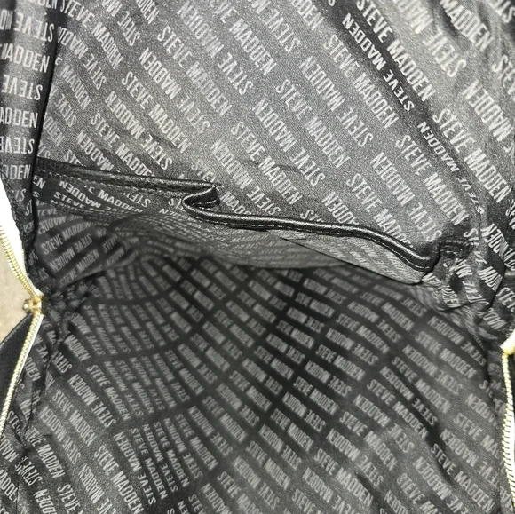 Steve Madden Black and White Backpack - Picture 3 of 3